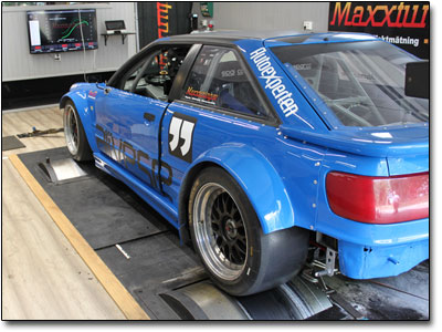 Mappning custom built Audi S2 RWD with BMW turbo engine - Maxxtuning AB