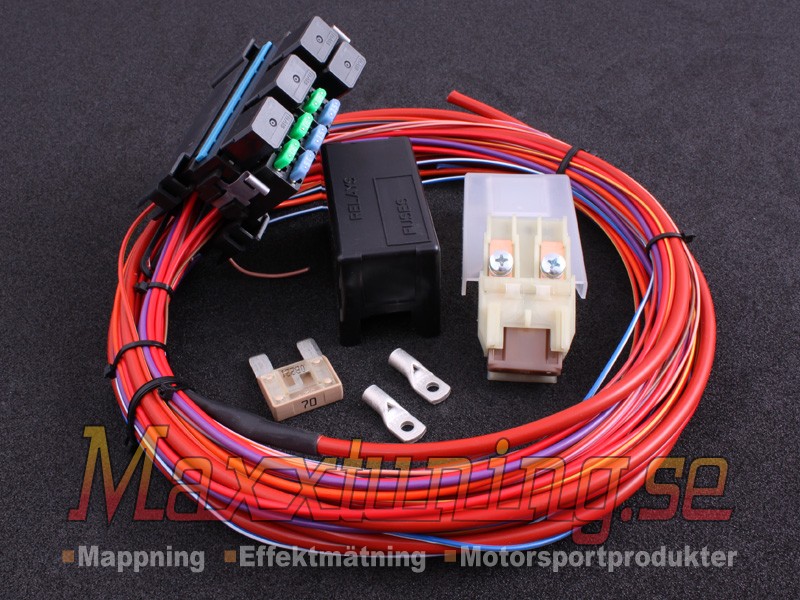 MaxxECU relay box with 4m cables Maxxtuning AB