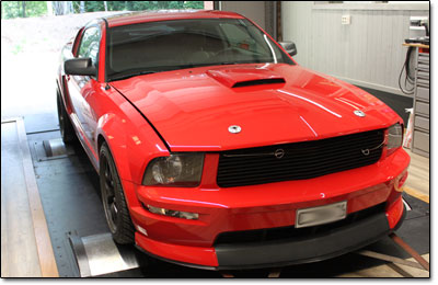 Dynotesting Ford Mustang GT - Orginal ECU Dynotesting Ford Mustang GT - Orginal ECU