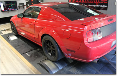 Dynotesting Ford Mustang GT - Orginal ECU Dynotesting Ford Mustang GT - Orginal ECU