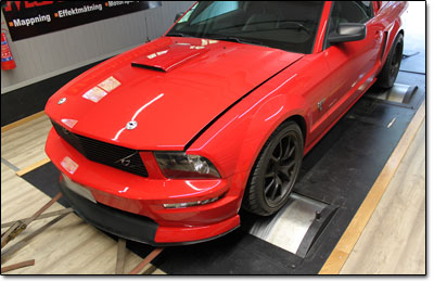 Dynotesting Ford Mustang GT - Orginal ECU Dynotesting Ford Mustang GT - Orginal ECU