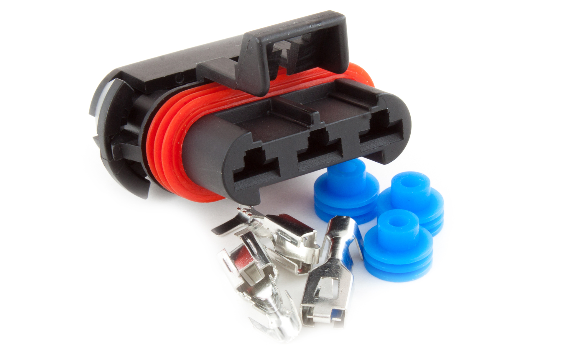 Connector 3way socket housing (LSx fan control module) Maxxtuning AB